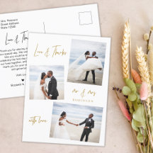 Budget Script Foto Hochzeit Vielen Dank Postcard