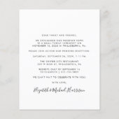 Budget Script Foto Hochzeitsempfang (Rückseite)