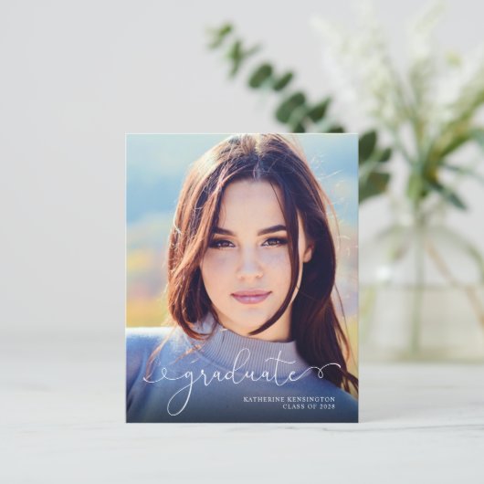 BUDGET Script-Foto Navy Blue Abschluss (Stehend Vorderseite)