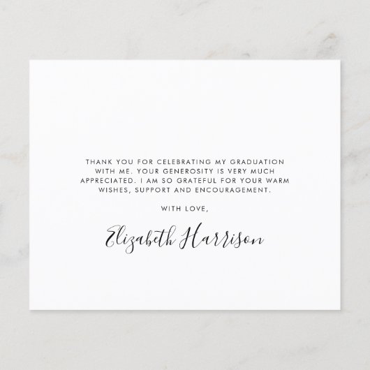 Budget Script Foto Overlay Abschluss Vielen Dank (Rückseite)