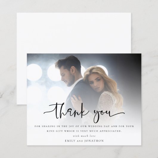 Budget Script Foto Overlay Wedding Vielen Dank (Vorne/Hinten)