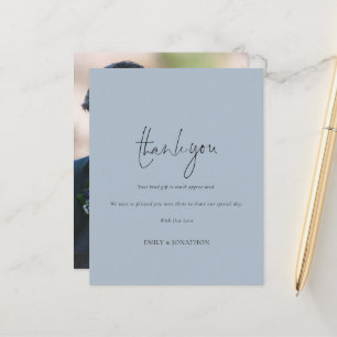 Budget Script Foto Wedding Blue Vielen Dank