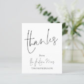 Budget Script Future Frau Brautparty Danke (Stehend Vorderseite)