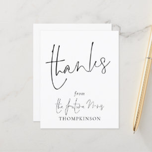 Budget Script Future Frau Brautparty Danke