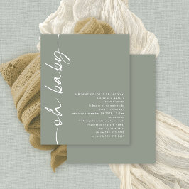 Budget Script Girl oder Boy Sage Oh Baby Dusche