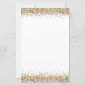 Budget Script Gold Glitzer Hochzeit speichern Datu (Rückseite)