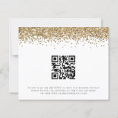 Budget Script Gold Glitzer Save the Date (Rückseite)