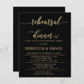 Budget Script Gold Probe Einladung (Vorne/Hinten)