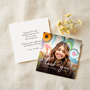 Budget Script Heart Foto Geburtstag Vielen Dank Mitteilungskarte