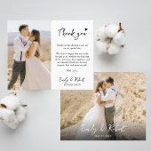 Budget Script Heart Foto Wedding Vielen Dank Flyer
