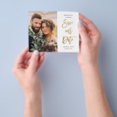Budget Script Hochzeitsfoto Save the Date Flyer (Gruppe)