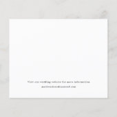 Budget Script Hochzeitsfoto Save the Date Flyer (Hinten)