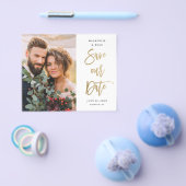 Budget Script Hochzeitsfoto Save the Date Flyer (Einzeln)