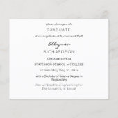 Budget Script Mod Foto Abschluss Ankündigung Flyer (Hinten)