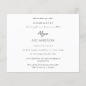 Budget Script Mod Name Foto Graduierung 2 Ankündig Flyer (Hinten)