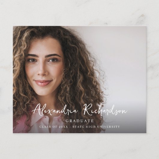 Budget Script Mod Name Foto Graduierung 2 Ankündig Flyer (Vorne)