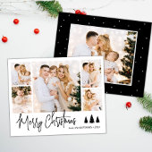 Budget Script Pine 5 Foto Collage Weihnachtskarte