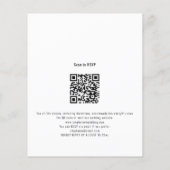 Budget Script QR Code Foto Overlay Wedite Einladun (Rückseite)