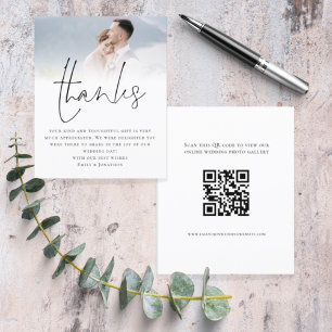 Budget Script QR Code Hochzeiten Foto Liebe Dank