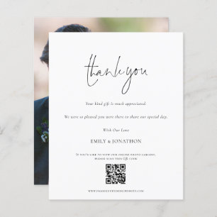 Budget Script QR Code Hochzeitsgalerie Danke