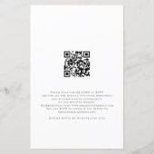 Budget Script QR Code Wedding Abend Party Einladun (Rückseite)