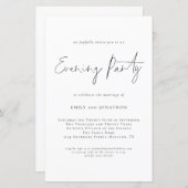 Budget Script QR Code Wedding Abend Party Einladun (Vorne/Hinten)