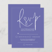 Budget Script QR Code Wedding Blue UAWG (Vorne/Hinten)