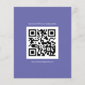 Budget Script QR Code Wedding Blue UAWG (Rückseite)