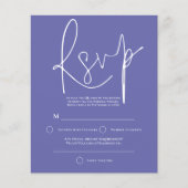 Budget Script QR Code Wedding Blue UAWG (Vorderseite)