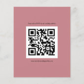 Budget Script QR Code Wedding Dusty Rose UAWG (Rückseite)