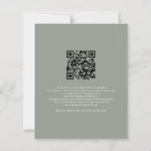 Budget Script We Do Sage QR Code Wedding Invite (Rückseite)