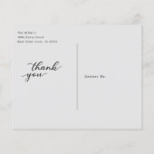 Budget Script Wedding Custom Foto Vielen Dank (Rückseite)