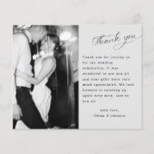 Budget Script Wedding Custom Foto Vielen Dank (Vorderseite)