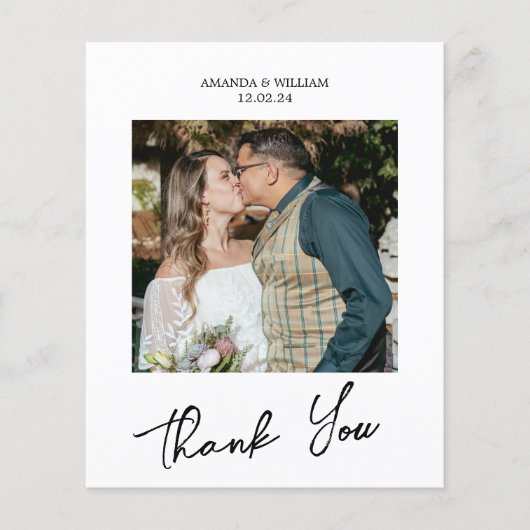 Budget Script Wedding Foto Vielen Dank (Vorderseite)