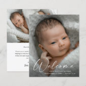 Budget Script Welcome Baby Foto Vielen Dank (Vorne/Hinten)