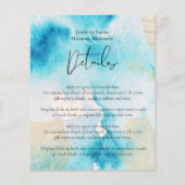 BUDGET Sea Glass Shades Watercolor Wedding (Vorderseite)
