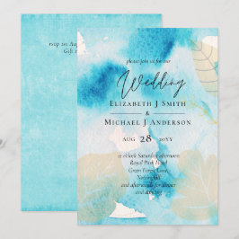 BUDGET Sea Glass Shades Watercolor Wedding
