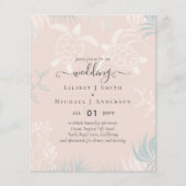 BUDGET Sea Turtles BEACH Wedding Coral Aquamarin (Vorderseite)