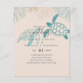 BUDGET Sea Turtles Hochzeit Moderne Kunst (Vorderseite)