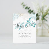 BUDGET Sea Turtles Hochzeit Moderne Kunst (Stehend Vorderseite)