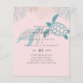 BUDGET Sea Turtles Hochzeit Moderne Kunst (Vorderseite)