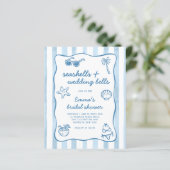 Budget Seashells and Wedding Bells Bridal Shower (Stehend Vorderseite)