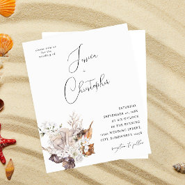 Budget Seashells & White Floral Wedding 2