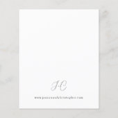 Budget Seashells & White Floral Wedding 2 Flyer (Hinten)