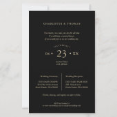 Budget Seien Sie unser Gast Zitat Black Extravagan (Rückseite)