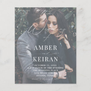 Budget Selten gibt es Schatten - Foto Hochzeit Flyer