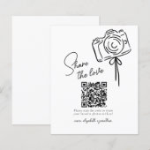 Budget Share The Love Foto Share QR Code Hochzeit (Vorne/Hinten)