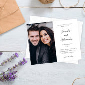 Budget Side Foto Mod Elegant Calligrafy Wedding