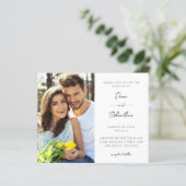 Budget Side Foto Moderne Kalligraphie Hochzeit (Stehend Vorderseite)