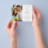 Budget Side Foto Moderne Kalligraphie Hochzeit Flyer (Gruppe)